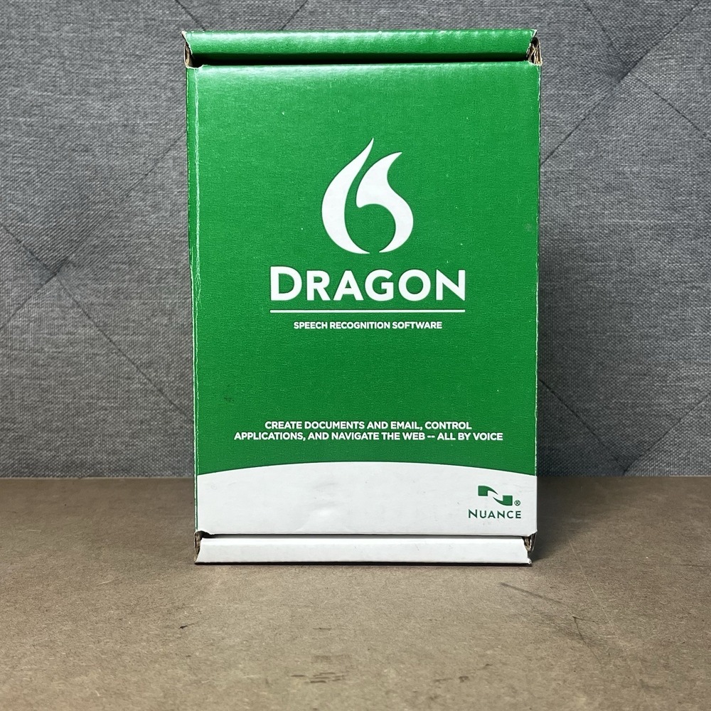Dragon Naturally Speaking Premium Edition Speech Recognition Software Version 12
